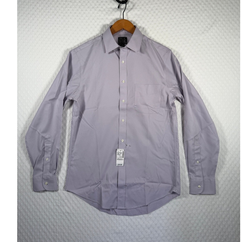 Jos. A. Bank Slim Fit Purple Traveler's Collection Dress Shirt 15 33 New NWT